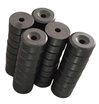 comprar Imán de cerámica de encargo del pote Y30BH de la ferrita con el agujero avellanado D15.2 X H6 X d3.2 X d8 online manufacture
