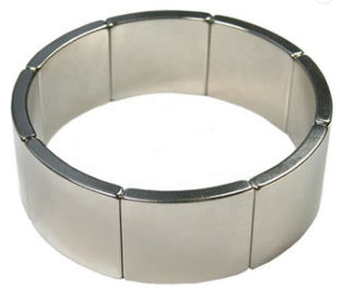 comprar Imán arqueado de NdFeb del generador de viento del grado de los imanes N38H del motor del neodimio online manufacture