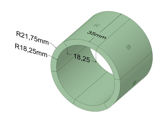 comprar Imanes del neodimio de N45SH Zinncium para el motor servo BLDC SAC90S25/3/TB/pie/EY-2048 online manufacture