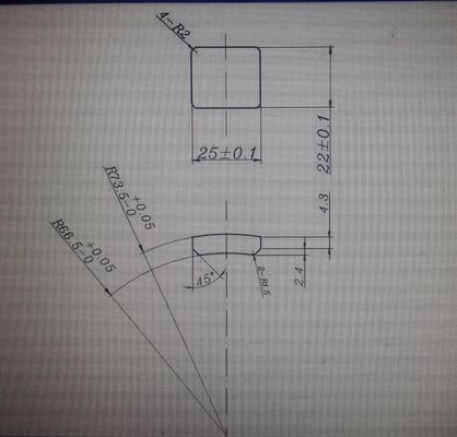 comprar Imanes ampliamente utilizados de la ferrita de la forma del arco de 25X22X7m m para el motor de fan de techo de BLDC online manufacture